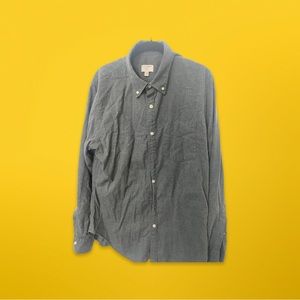 Club Monaco Grey Slim Fit Mens Dress Shirt | LARGE |